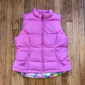Lilly Pulitzer Pink Puffer Vest